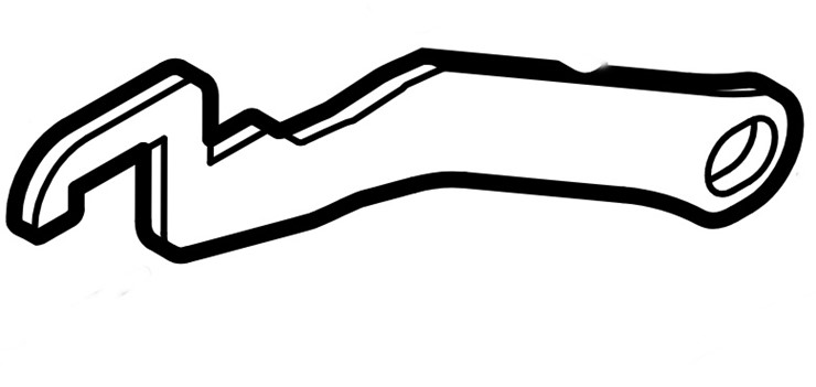 Dźwignia blokująca na dole, Stihl 61657641505