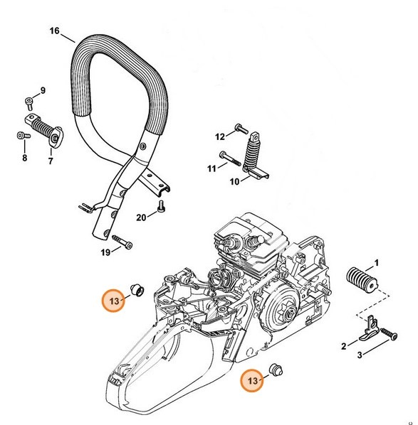 Amortyzator, Stihl 11437915900