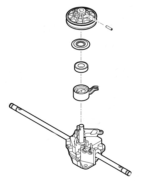 Przekładnia kompl., Stihl 63646400100