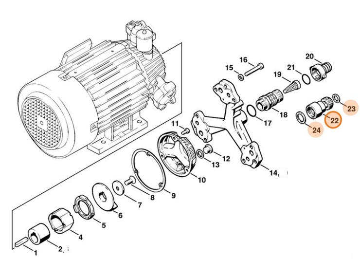 Przyłącze węża, Stihl 47057007300