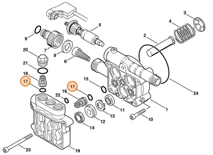 Okrągły pierścień uszczelniający 12,42x1,78, Stihl 96459457540