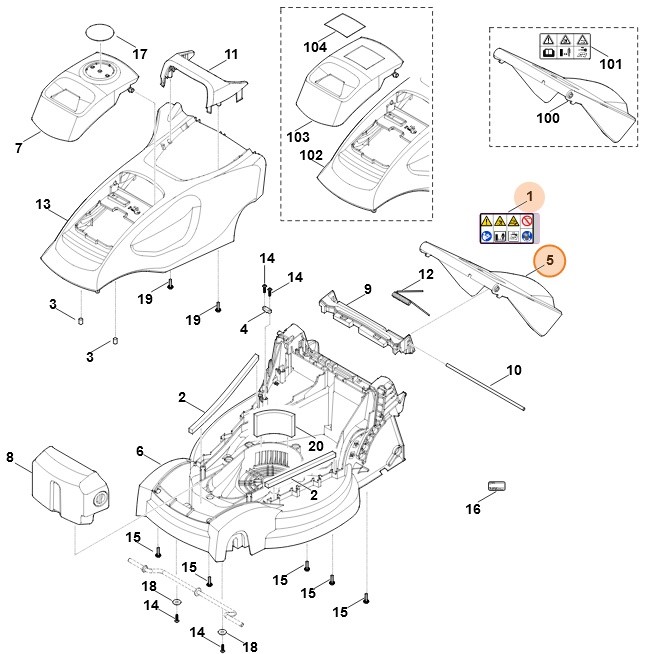 Pokrywa, Stihl 63117002715