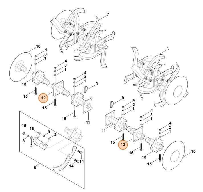Oś, Stihl 62517407402