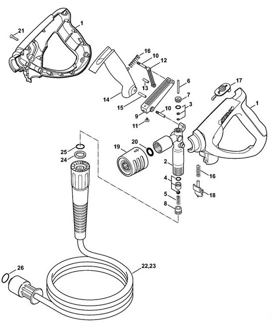 Pistolet, Stihl 49255001330