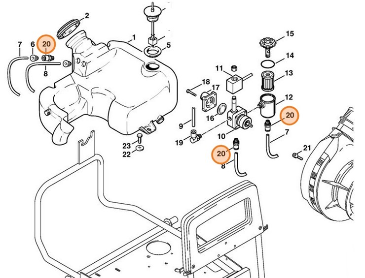 Złącze śrubowe, Stihl 47245200705