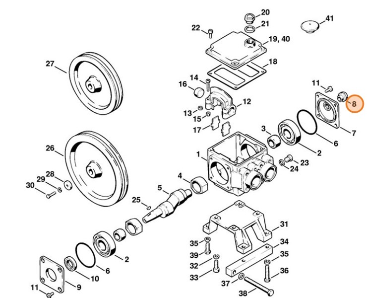 Wziernik kontrolny poziomu oleju, Stihl 47127005900