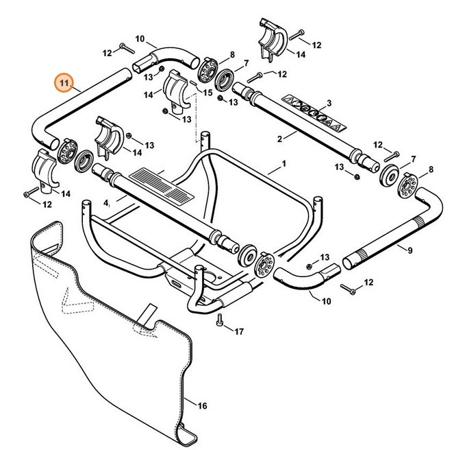Uchwyt rurowy, Stihl 43137911702