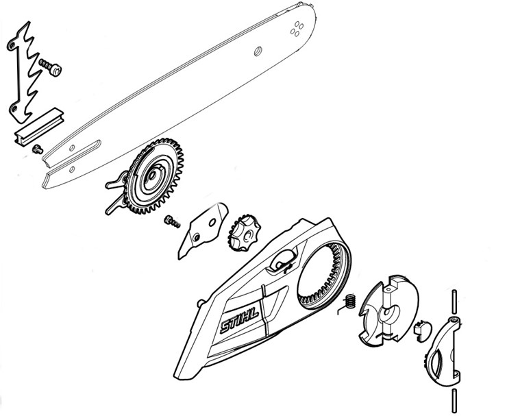 Pokrywa koła napędu łańcucha, Stihl 11486401703