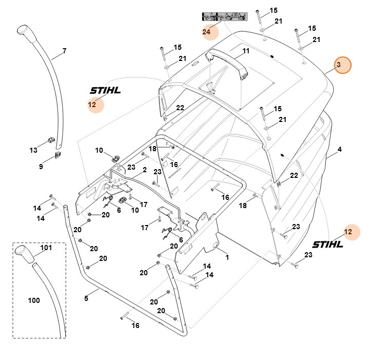 Osłona, Stihl 61607008901