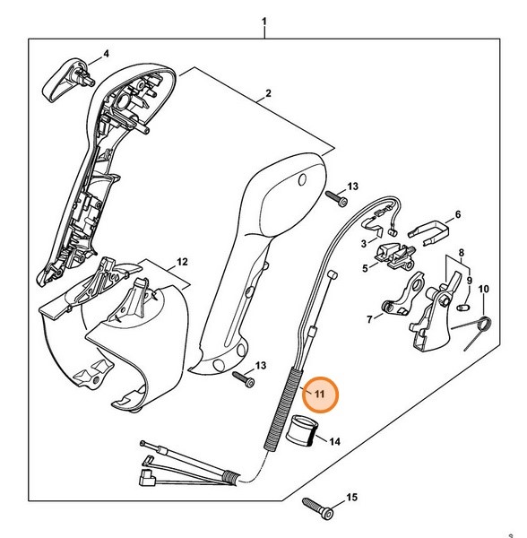 Linka gazu, Stihl 42821801106