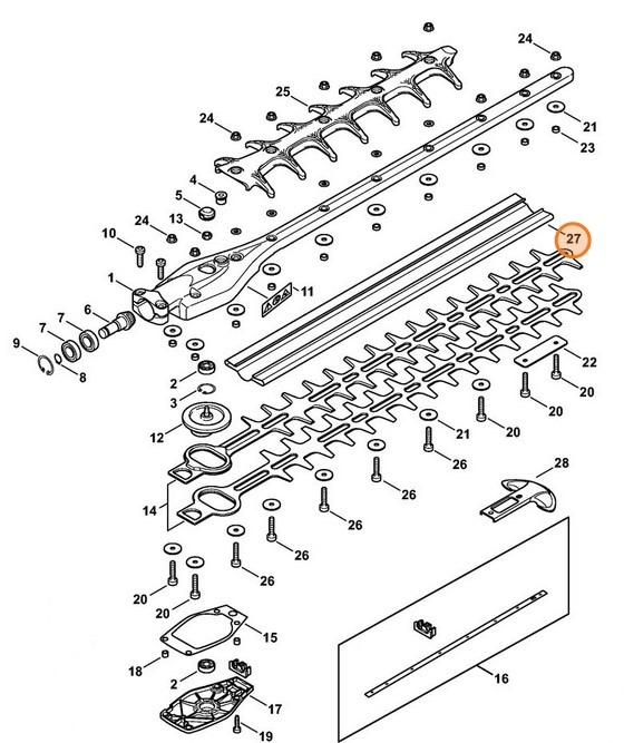 Osłona noży 500 mm / 20", Stihl 00007909200