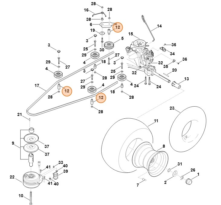 Tulejka odległościowa, Stihl 61607642802