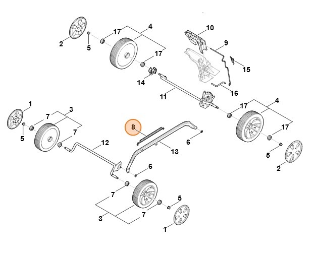 Sprężyna naciągowa, Stihl WA217035100