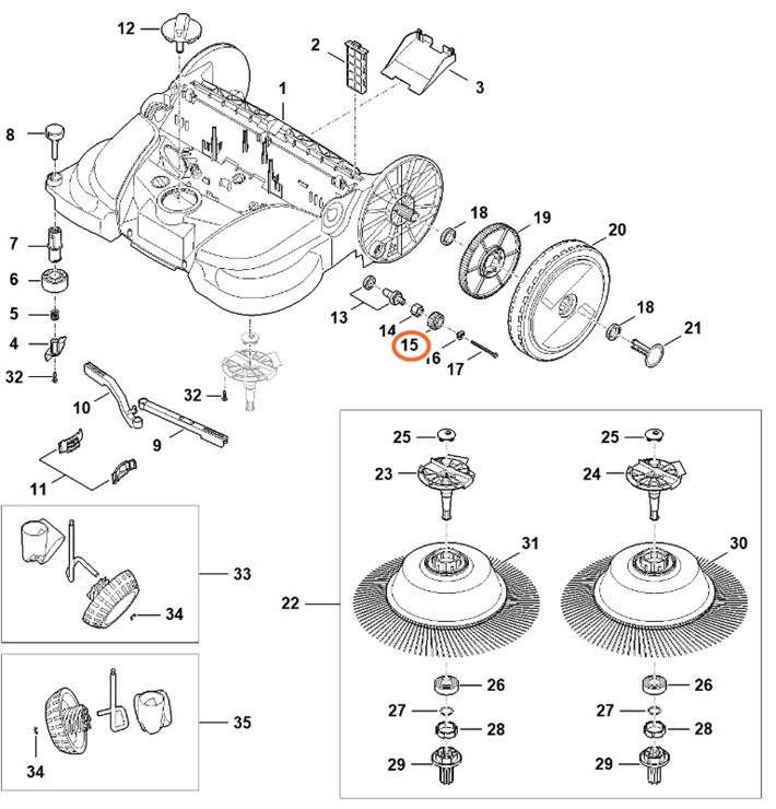 Koło zębate, Stihl 48607321805