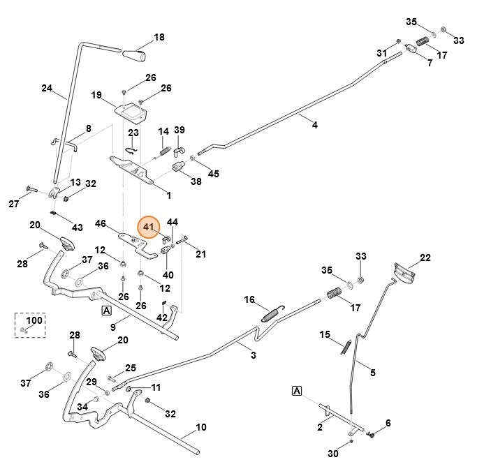 Sworzeń 6x12, Stihl 96660219003
