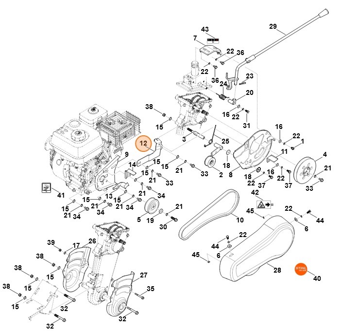 Ramię naprężające, Stihl 62507116302