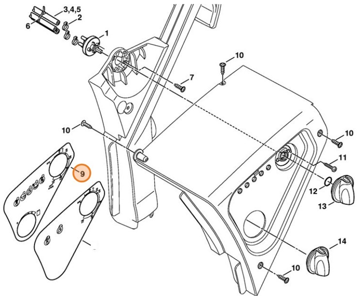 Naklejka - pola dialogu, Stihl 47719674400