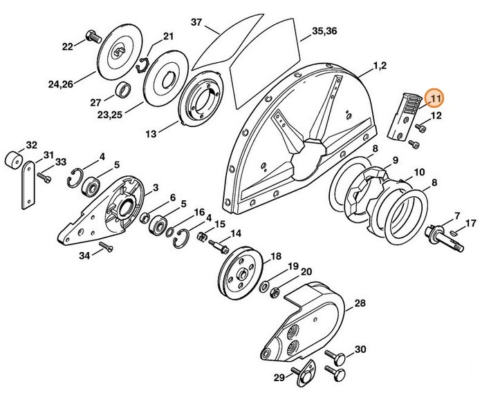 Dźwignia nastawcza, Stihl 42237002900