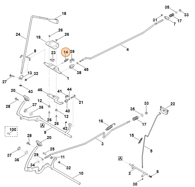 Sprężyna naciągowa, Stihl 61707035110