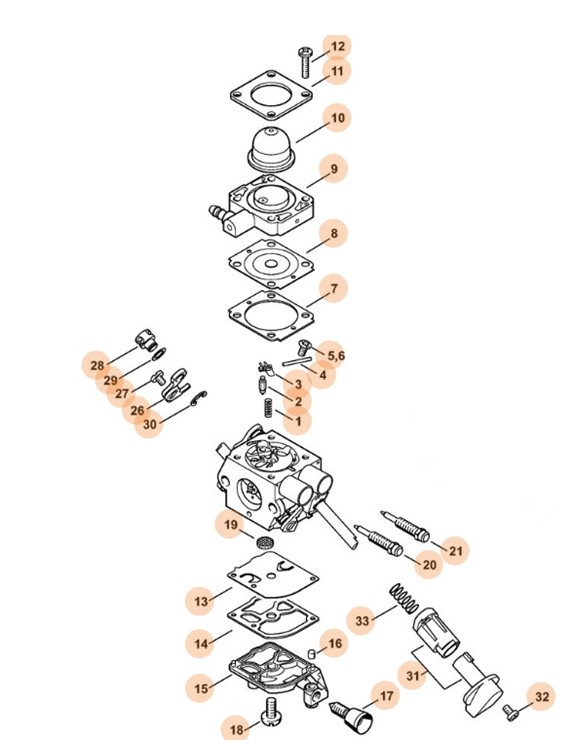 Gaźnik C1M-S226B, Stihl 41441200605