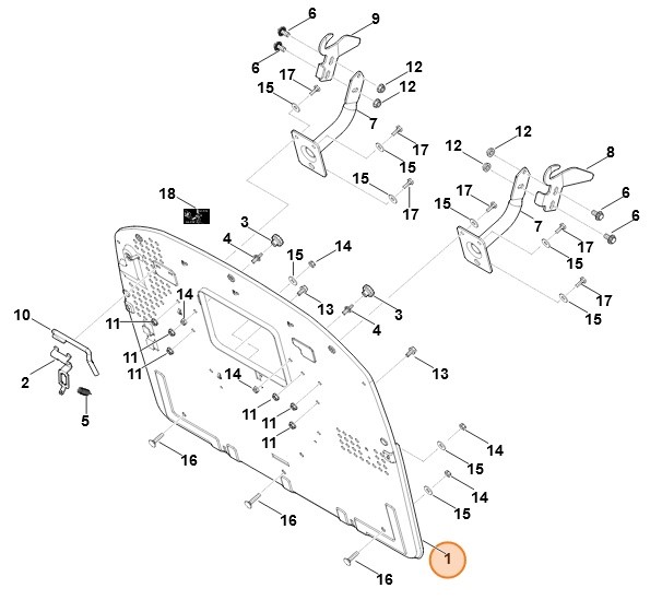 Ściana tylna, Stihl 61707631120