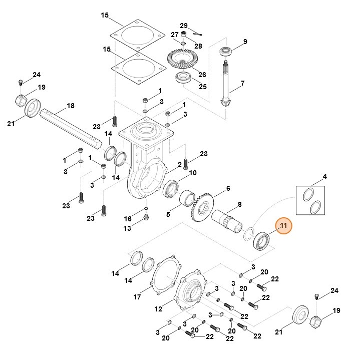 Łożysko igiełkowe, Stihl 62516431102