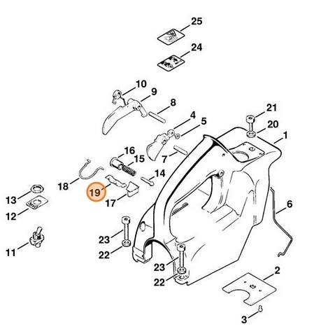 Sprężyna suwakowa, Stihl 11080844200
