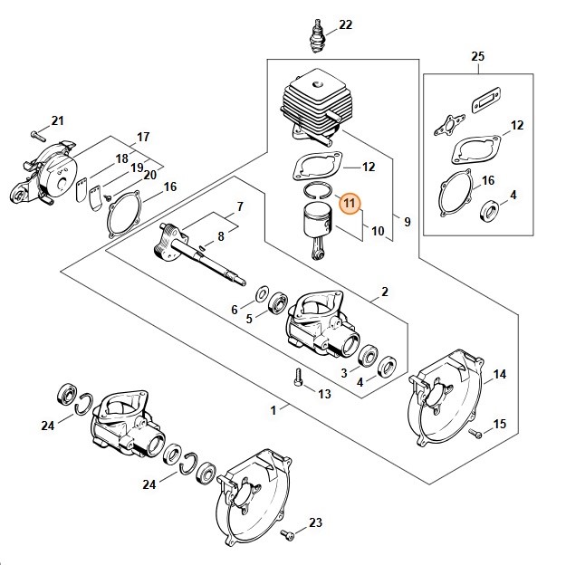 Pierścień tłokowy, 41300343000 
