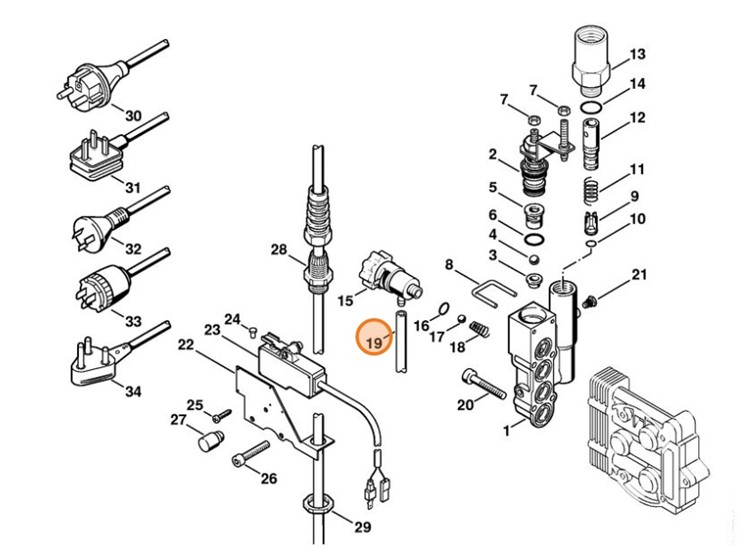 Wąż 6x1,5 mm x 1 m, Stihl 47037016005