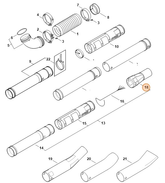 Dysza okrągła prosta, Stihl 42827086350