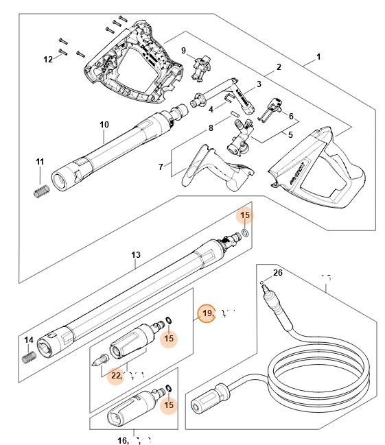 Dysza rotacyjna, Stihl RE015001624