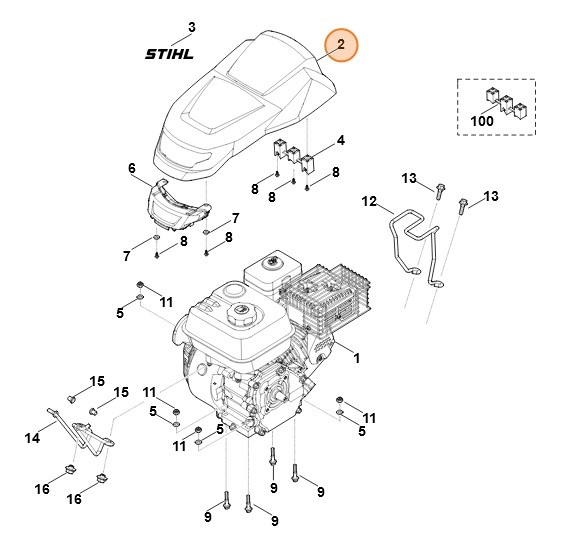 Pokrywa, Stihl 62500820405