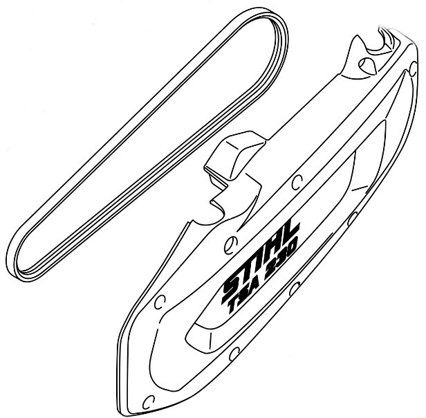 Klinowy pasek zębaty 3PJ541LB Elast, Stihl 48646900900