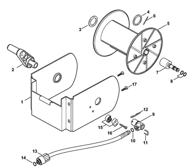 Bęben nawojowy węża, Stihl 49005008101