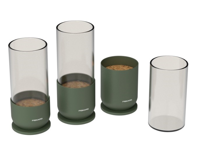 Plant Care Zestaw 3 szklanych pojemników do rozmnażania roślin, Fiskars 1080910