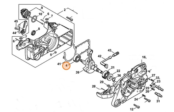 Łożysko toczne 6202, Stihl 95030030354