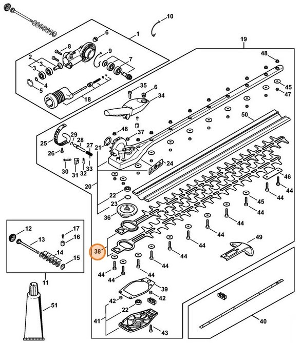 Nóż / noże, Stihl 42437106004