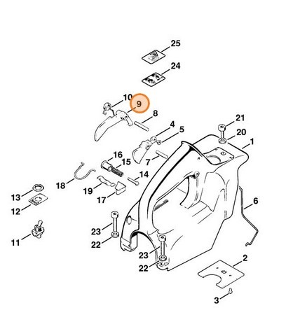 Dźwignia blokady, Stihl 11081820800
