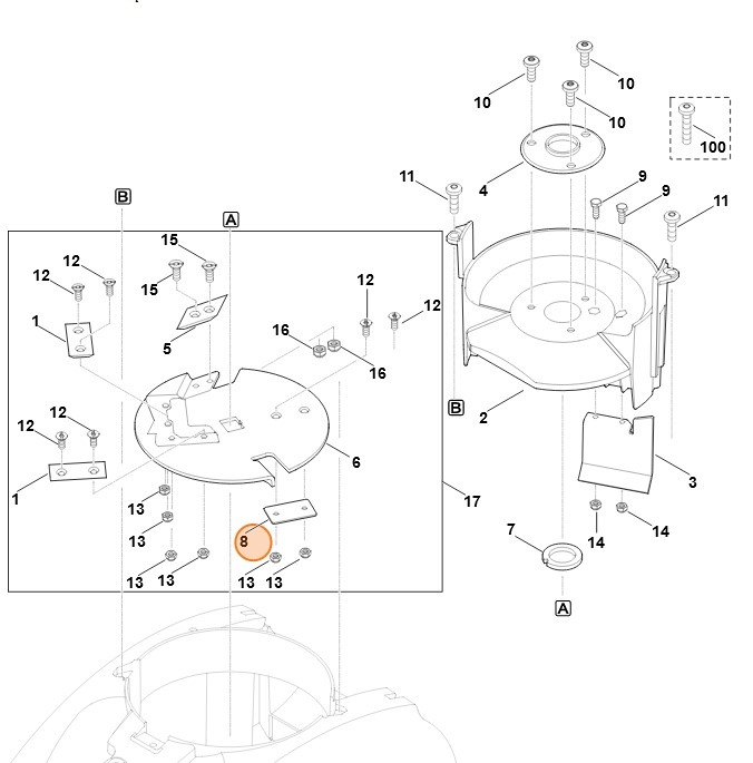 Płyta tłumiąca, Stihl 60127061500