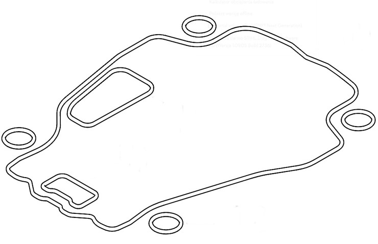 Zestaw uszczelek, Stihl IA010071600