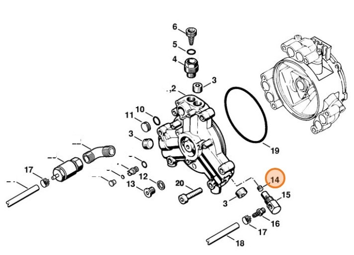 Śruba dwustronna M5x5, Stihl 91333810860