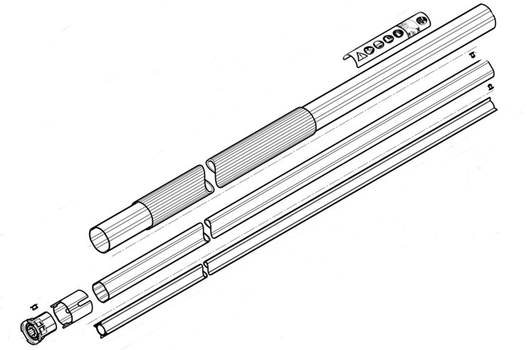 Wysięgnik 38,0 mm, Stihl LA017107104
