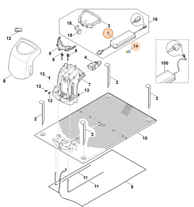 Zasilacz 230 V EUR, Stihl 63094008502
