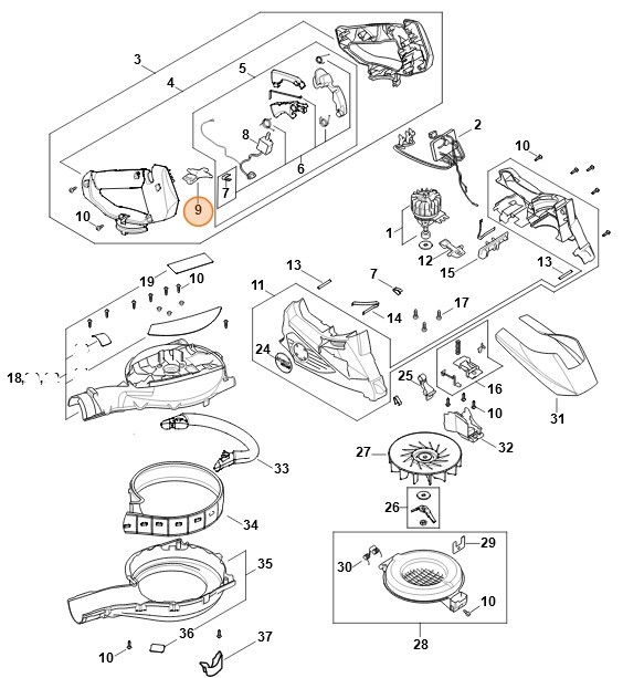 Dźwignia blokady, Stihl SA024357301