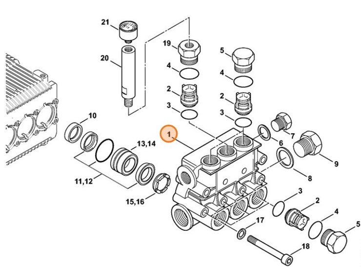 Blok zaworowy, Stihl 47477011200