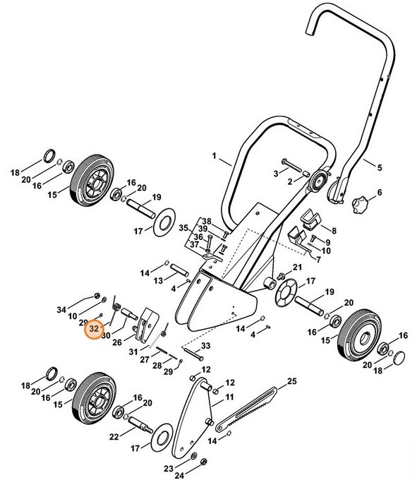 Sprężyna ramieniowa, Stihl 42247932001