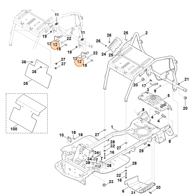 Tulejka odległościowa, Stihl 61707630720