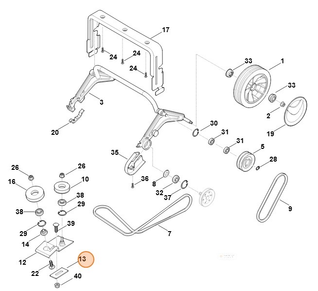 Płyta mocująca, Stihl 62907042800