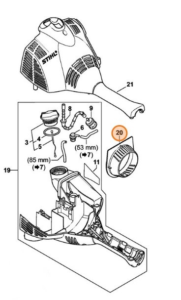 Sterowanie przepływem powietrza, Stihl 41440842500