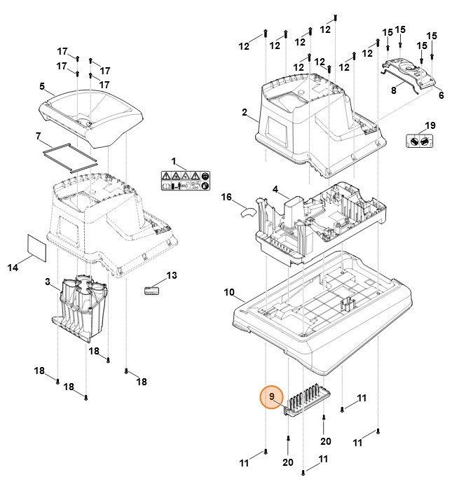 Wkład kanału powietrza, Stihl 60137660801